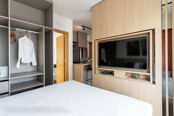 Imagen de la habitación del Hotel Homelike Pinheiros - Apartamentos em Pinheiros a uma quadra da Faria Lima. Foto 11