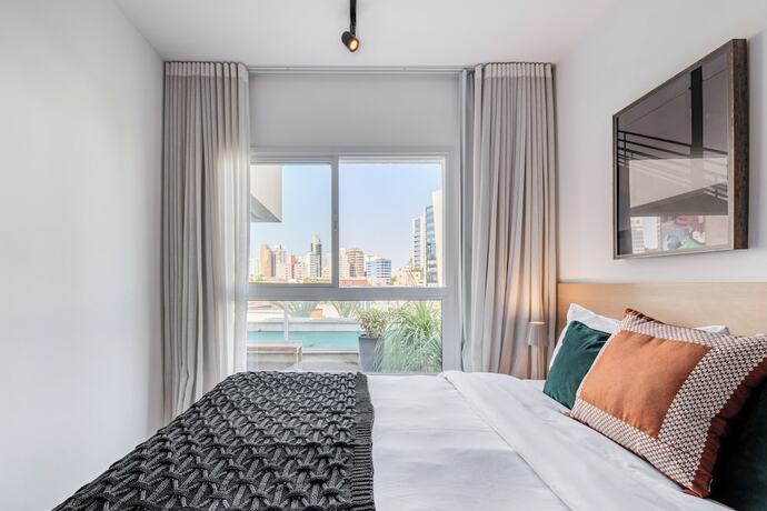 Imagen de la habitación del Hotel Homelike Pinheiros - Apartamentos em Pinheiros a uma quadra da Faria Lima. Foto 12