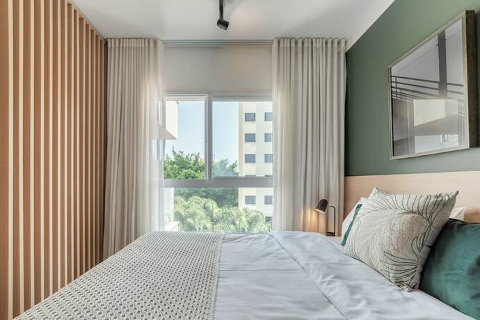 Imagen de la habitación del Hotel Homelike Pinheiros - Apartamentos em Pinheiros a uma quadra da Faria Lima. Foto 15