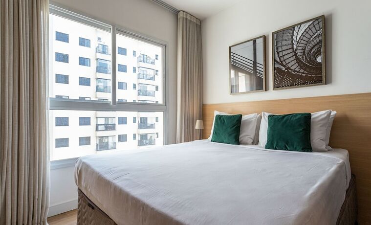 Imagen de la habitación del Hotel Homelike Pinheiros - Apartamentos em Pinheiros a uma quadra da Faria Lima. Foto 17