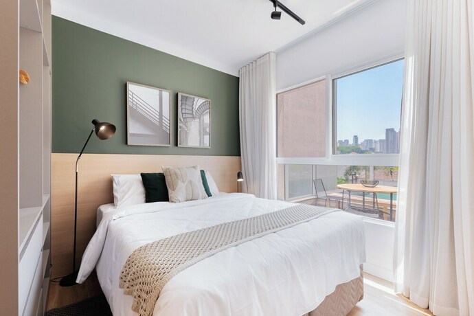 Imagen de la habitación del Hotel Homelike Pinheiros - Apartamentos em Pinheiros a uma quadra da Faria Lima. Foto 20