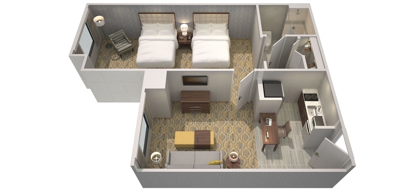 Imagen de la habitación del Hotel Homewood Suites By Hilton Los Angeles Redondo Beach. Foto 4
