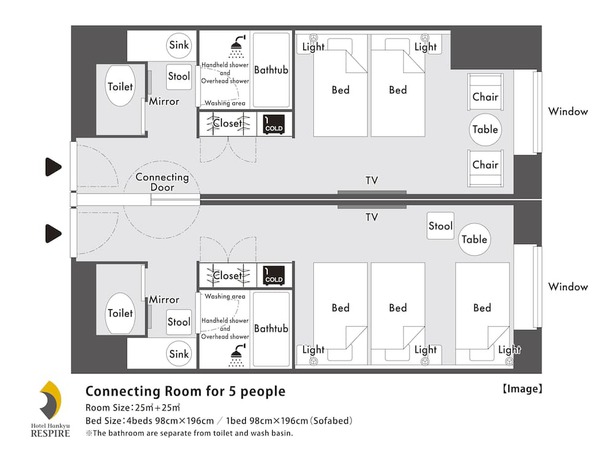 Imagen de la habitación del Hotel Hotel Hankyu RESPIRE OSAKA. Foto 10