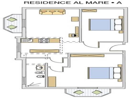 Imagen de la habitación del Hotel Hotel & Residence Al Mare. Foto 1