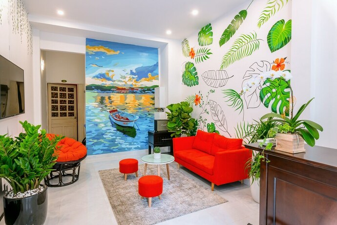 Imagen de los interiores del Hotel Hovi De Villa Trang An. Foto 18