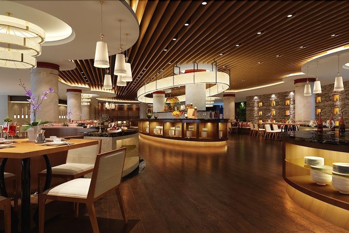 Imagen del bar/restaurante del Hotel Howard Johnson Tianyuan Resort Jiuzhaigou. Foto 3