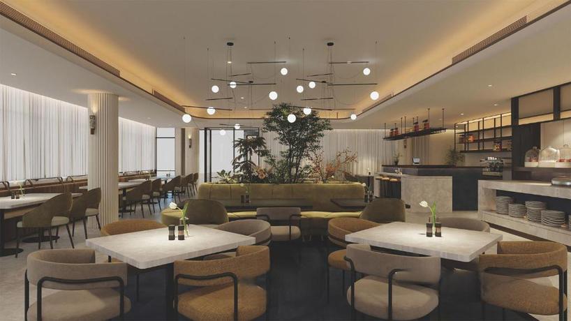 Imagen del bar/restaurante del Hotel Hualton. Foto 2