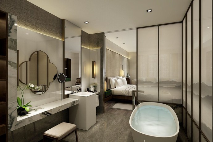 Imagen de la habitación del Hotel Hualuxe Kunshan Huaqiao, an IHG Hotel. Foto 9