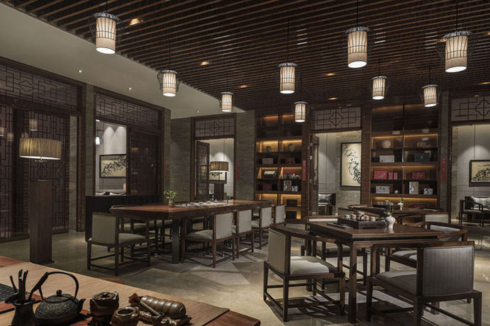 Imagen del bar/restaurante del Hotel Hualuxes And Resorts Yangjiang City Center. Foto 2