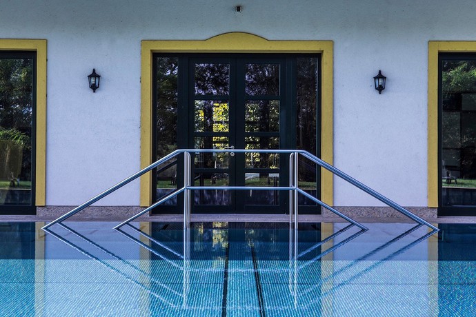 Imagen de la piscina del Hotel Hubertus Hof Landhotel. Foto 19