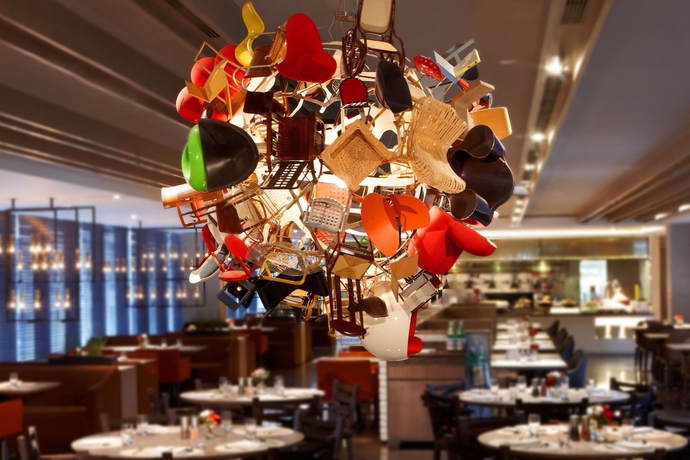 Imagen del bar/restaurante del Hotel Humble House Taipei. Foto 4