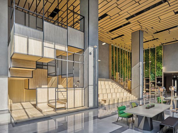 Imagen de los interiores del Hotel Hyatt Place Shanghai Lingang Xinchen International Conference Center. Foto 18