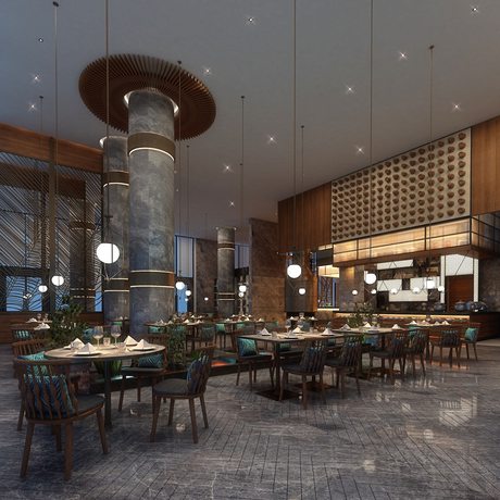 Imagen del bar/restaurante del Hotel Hyatt Regency Dehradun Resort And Spa. Foto 2