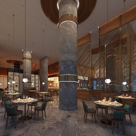 Imagen del bar/restaurante del Hotel Hyatt Regency Dehradun Resort And Spa. Foto 4