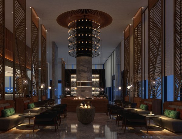 Imagen del bar/restaurante del Hotel Hyatt Regency Dehradun Resort And Spa. Foto 6