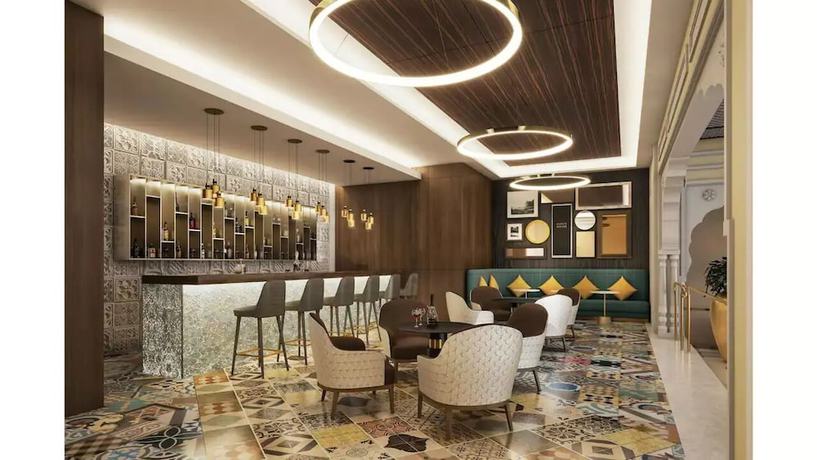 Imagen del bar/restaurante del Hotel Hyatt Regency Jaipur Mansarovar. Foto 1