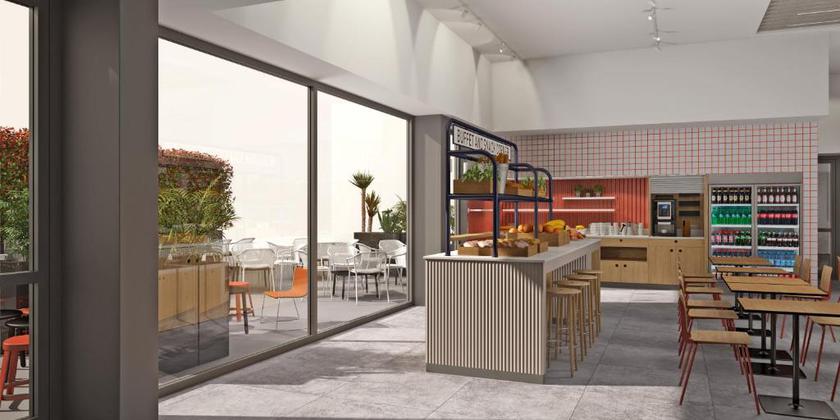 Imagen del bar/restaurante del Hotel Ibis Budget Barcelona Center. Foto 2