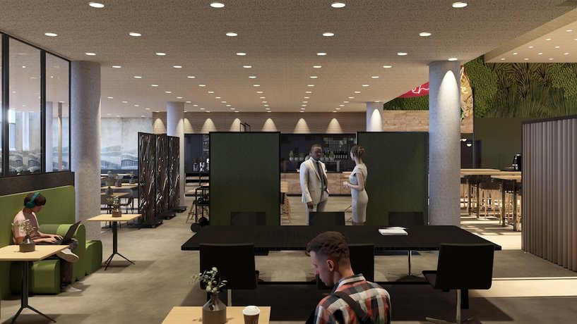 Imagen de los interiores del Hotel Ibis Styles Muenchen Airport. Foto 5