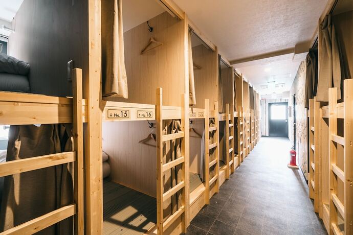 Imagen de la habitación del Hotel Ikidane House Namba Osaka. Foto 9