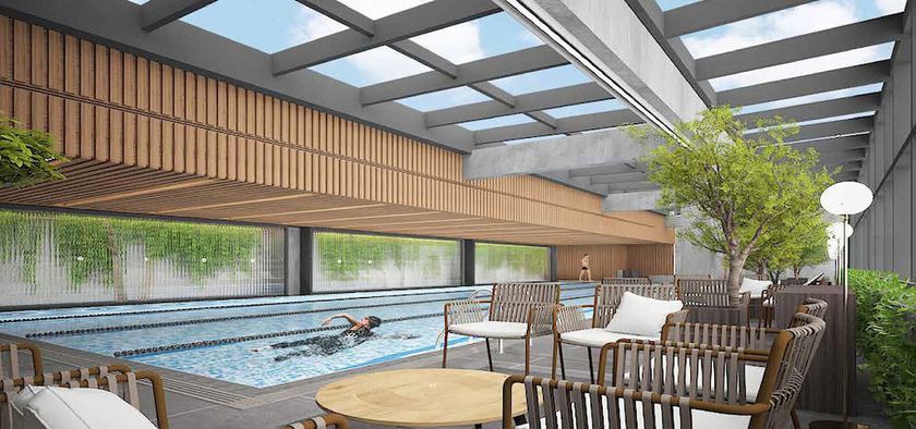 Imagen de la piscina del Hotel JEN Shenzhen Qianhai By Shangri-La. Foto 15