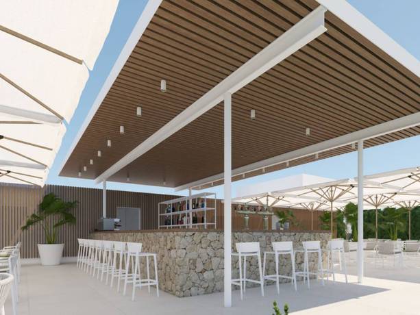 Imagen del bar/restaurante del Hotel Js Portocolom Suites. Foto 19