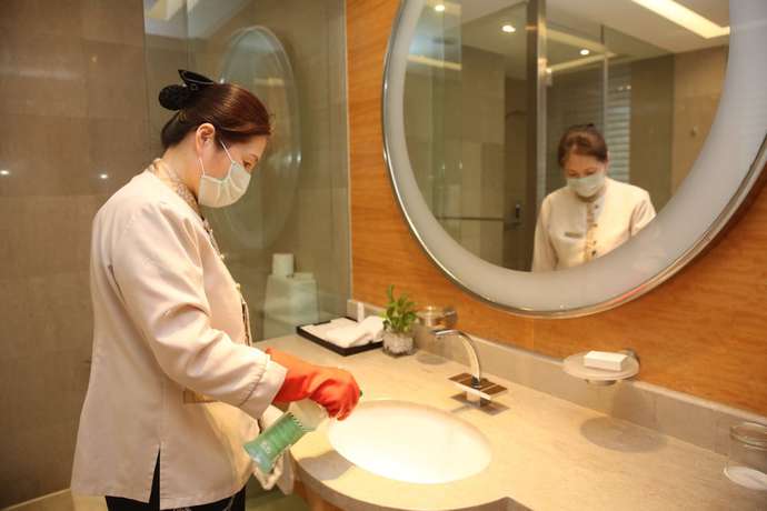 Imagen de la habitación del Hotel Kempinski Dalian. Foto 9