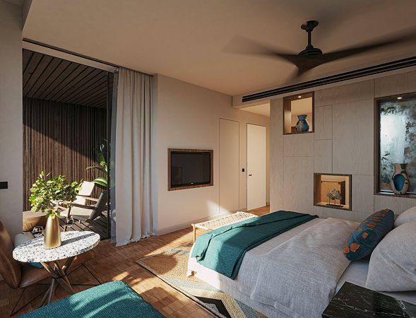 Imagen de la habitación del Hotel Kimpton Aysla Mallorca. Foto 4