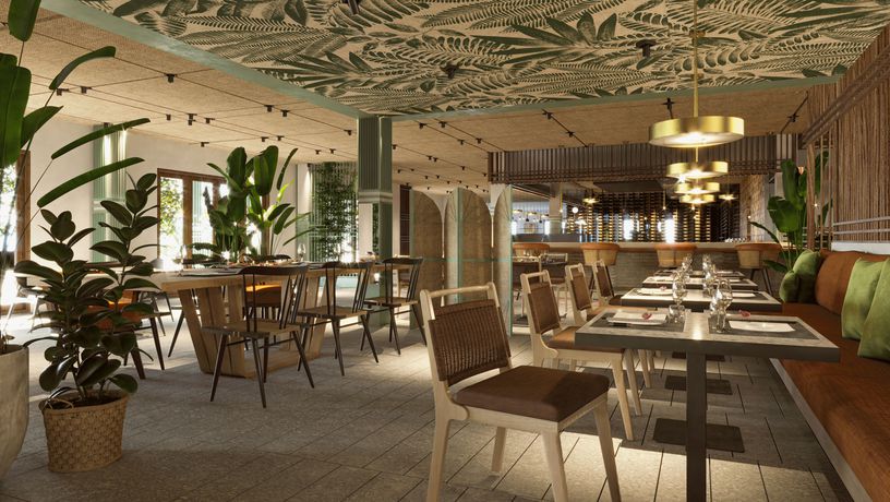 Imagen del bar/restaurante del Hotel Kimpton Aysla Mallorca. Foto 3