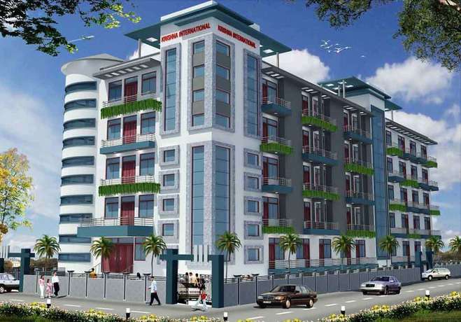 Imagen de los exteriores del Hotel Krishna International, Vrindavan. Foto 11