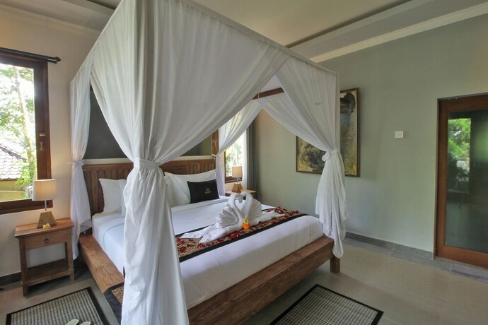 Imagen de los interiores del Hotel Kubu Rama Cottage. Foto 35