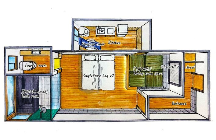 Imagen de la habitación del Hotel Kunugi Relaxation With 4 Modern Rooms. Foto 15