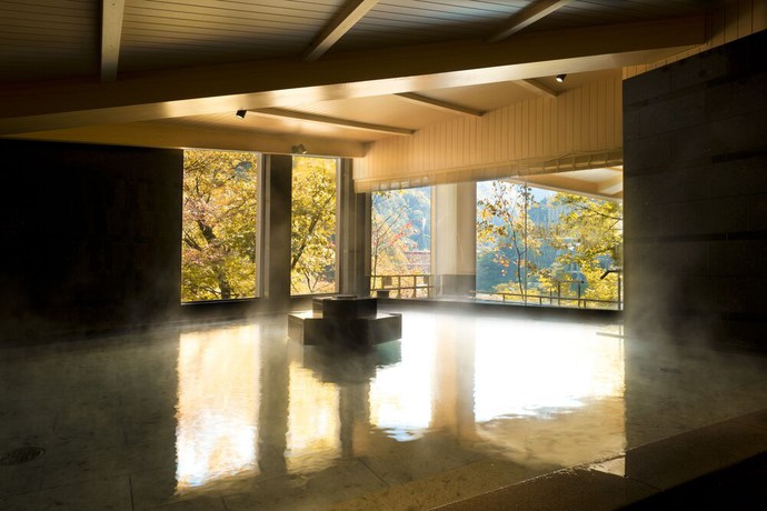 Imagen de la piscina del Hotel Kurobe Unazuki Onsen Yamanoha (Previously Unazuki Suginoi Hotel). Foto 15