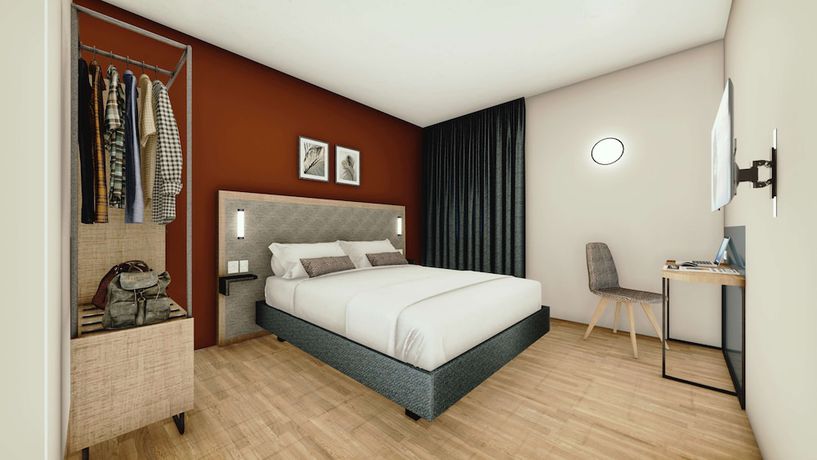 Imagen de la habitación del Hotel Kyriad Bordeaux Nord Sainte Eulalie. Foto 6