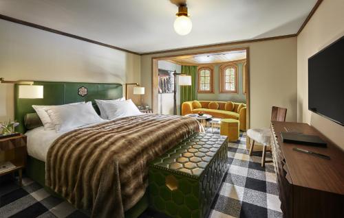 Imagen de la habitación del Hotel L'Apog&eacute;e Courchevel. Foto 15