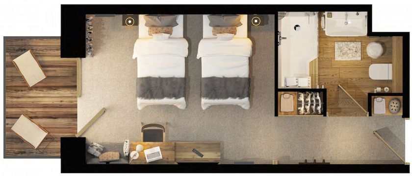 Imagen de la habitación del Hotel L\'Avancher. Foto 15