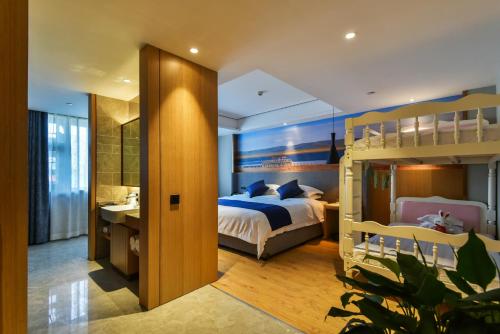 Imagen de la habitación del Hotel Lanmei Boutique West Station Branch Lanzhou. Foto 9