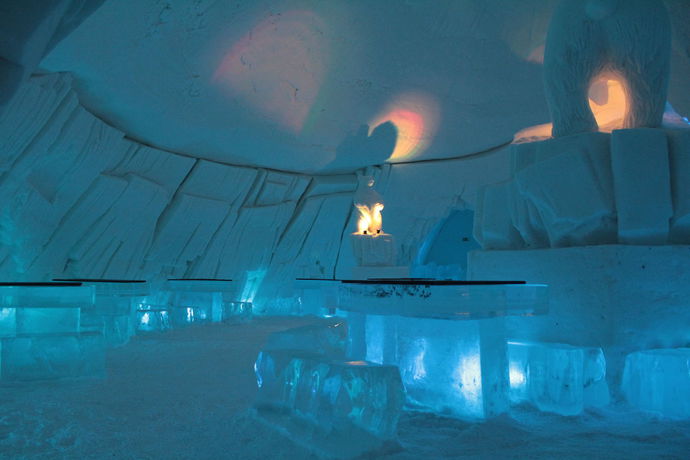 Imagen del bar/restaurante del Hotel Lapland Hotels Snow Village. Foto 12