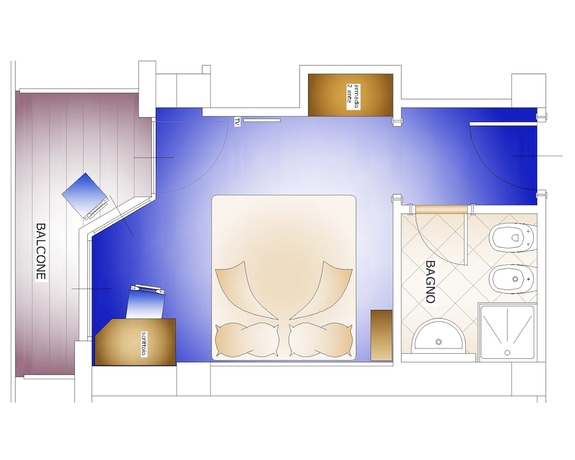 Imagen de la habitación del Hotel Larice Bianco. Foto 3