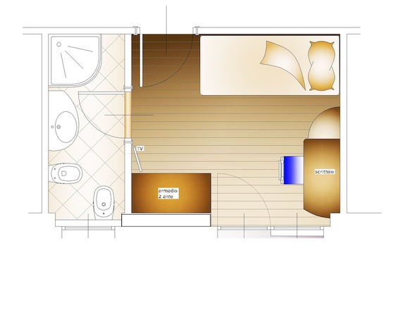 Imagen de la habitación del Hotel Larice Bianco. Foto 11