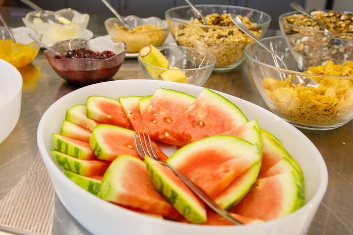 Imagen del bar/restaurante del Hotel Laugar. Foto 12