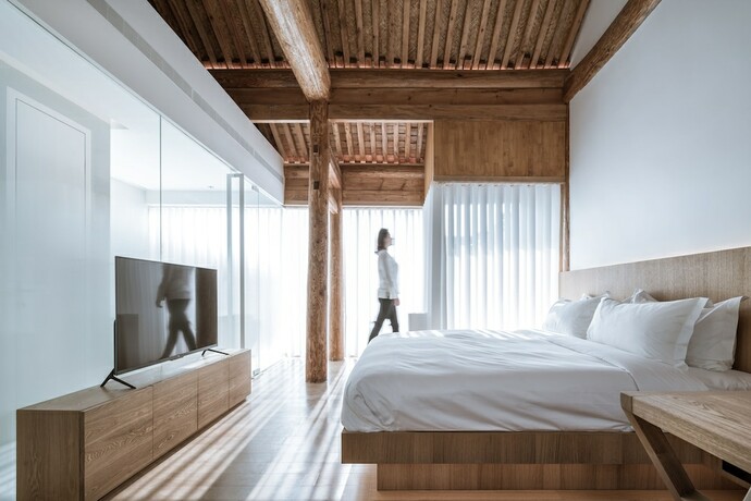 Imagen de la habitación del Hotel Layering Courtyard Hutel Qianmen. Foto 16