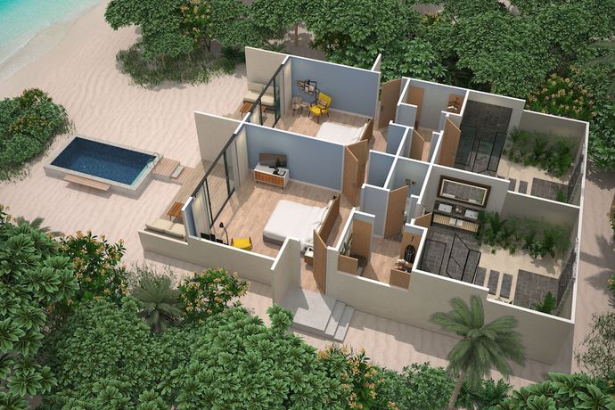 Imagen de la habitación del Hotel Le Meridien Maldives Resort and Spa. Foto 2