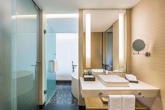 Imagen de la habitación del Hotel Le Meridien Qingdao West Coast Resort. Foto 18