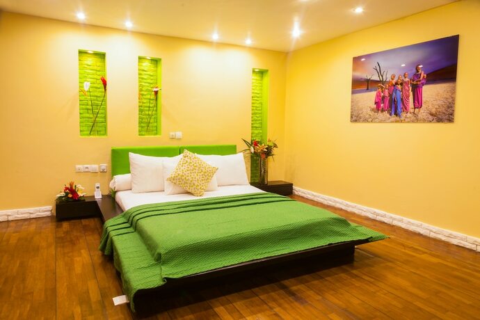 Imagen de la habitación del Hotel Le Wafou. Foto 12