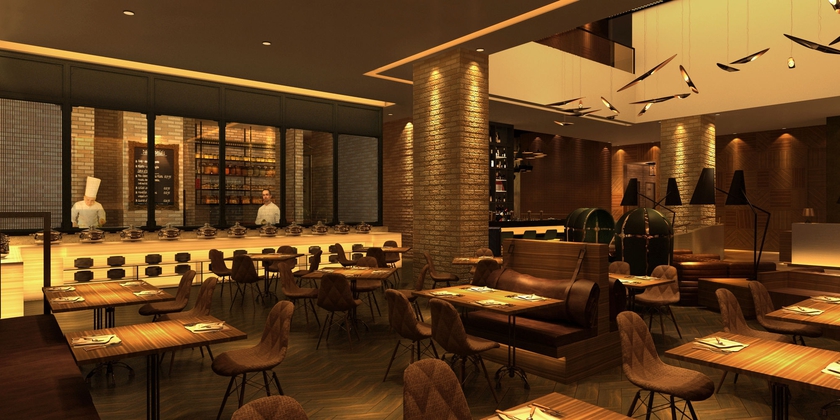 Imagen del bar/restaurante del Hotel Lemon Tree Premier City Center Gurugram. Foto 4