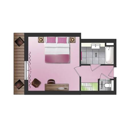 Imagen de la habitación del Hotel Les Grillons. Foto 2
