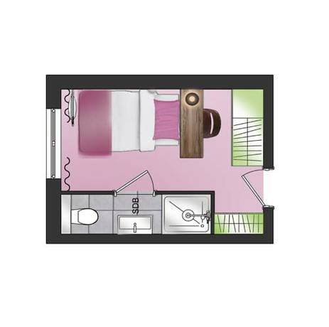 Imagen de la habitación del Hotel Les Grillons. Foto 3