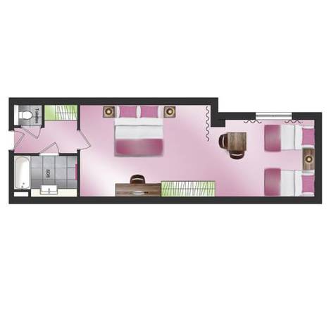 Imagen de la habitación del Hotel Les Grillons. Foto 4