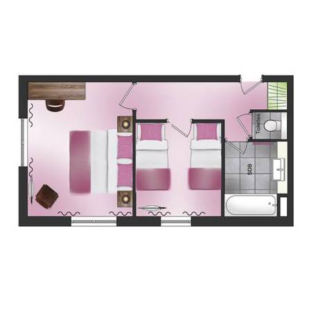 Imagen de la habitación del Hotel Les Grillons. Foto 10