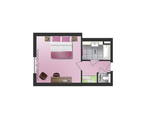Imagen de la habitación del Hotel Les Grillons. Foto 15